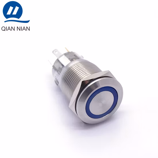 12/16/19/22mm Power Waterproof IP67 Latching Lock Momentary Metal Push Button Switch